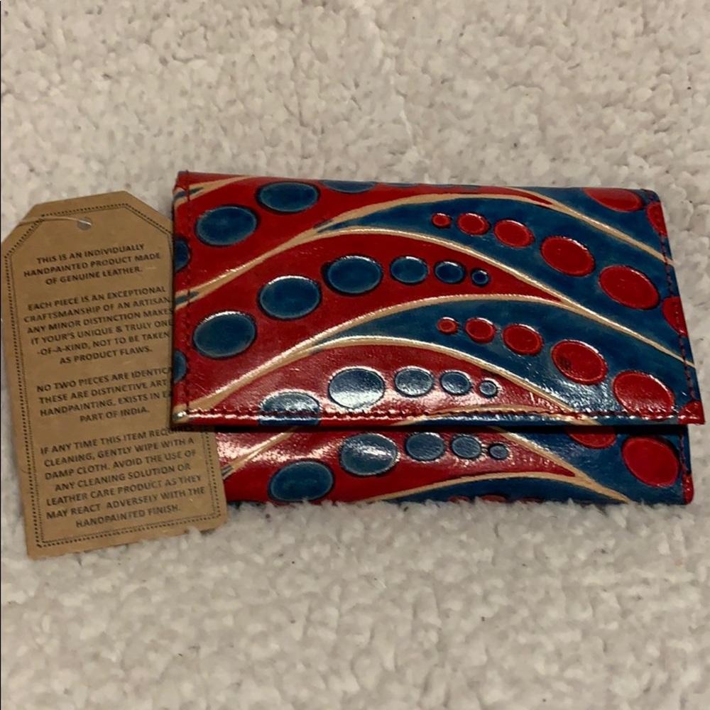BNWT Genuine Hand Painted Leather Wallet